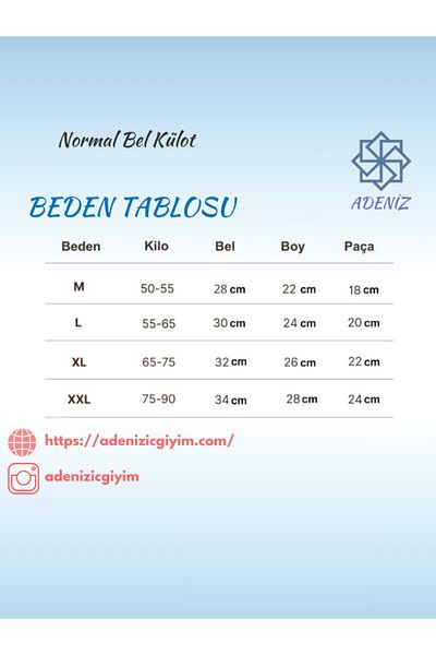 Adeniz Bikini pentru femei din bumbac-lycra - Pachet de 3 piese