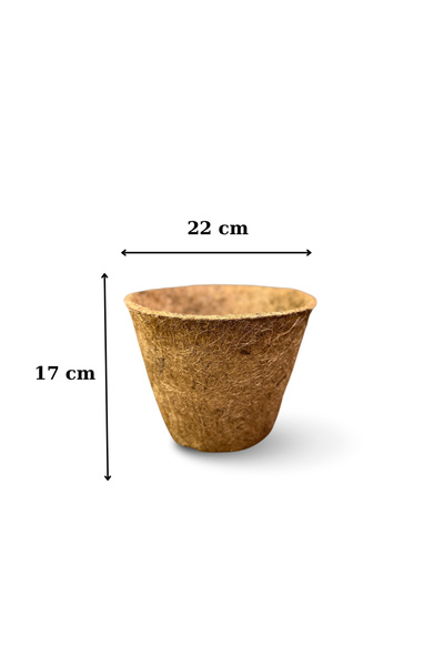 Saksı Mix Coco Pot 17x22 Cm Organik Cocopeat Bitki Saksısı Çiçek Saksısı Hind...