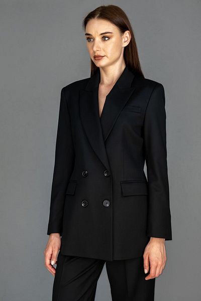 ST COLETTE BR Janet Schwarzer zweireihiger Blazer