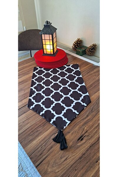SİYAH MAKARON KIRMIZI 6 SUPLALI TAKIM