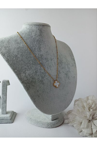 MelikeSteel Stainless Steel White Color Necklace