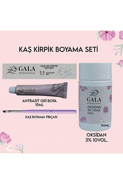 GALA Professional Eyebrow and Eyelash Painting Set Eyebrow Painting Brush Oxidant