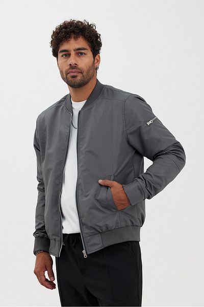 İLKCET MODA Unisex Premium κανονικό μπουφάν Bomber