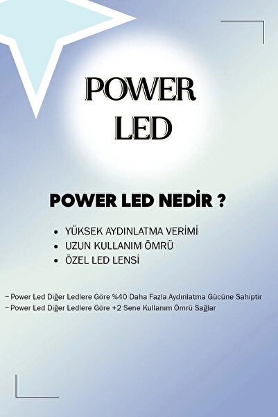 DEKOREV Stella Modern Ledli Krom Spor Avize Beyaz Işık Salon Mutfak Yatak Odası Avizesi