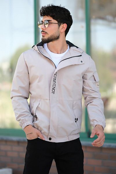 Stilkombin Printed Sports Lycra Fabric Raincoat with Arm Pockets Seasonal PLDP 2968