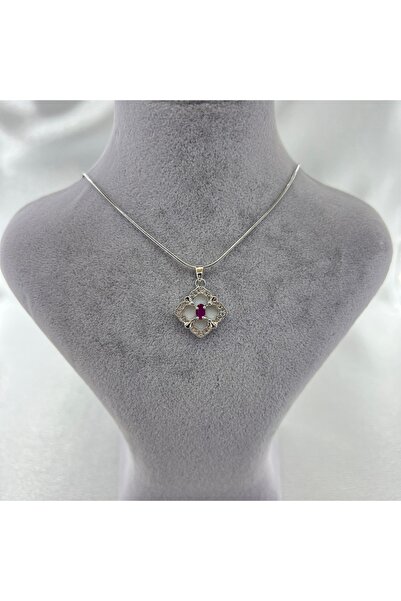 Lavienta قلادة فضية عتيقة من الفولاذ