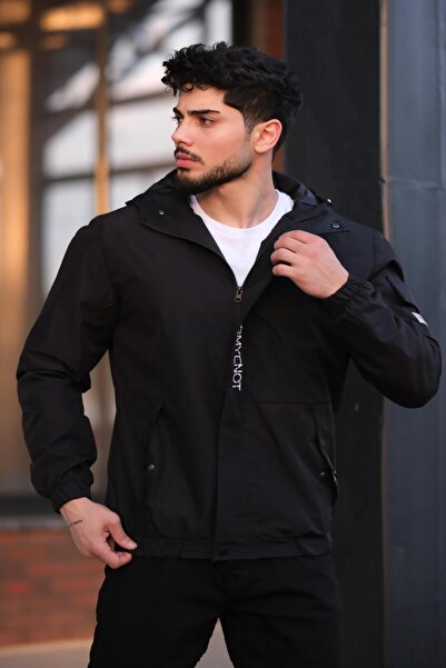 Stilkombin Kol Cepli Baskılı Spor Likra Kumaş Yağmurluk Mevsimlik PLDP 2968