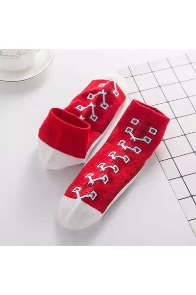 çorapkolik 5 пакета унисекс шарени цветни къси ботуши чорапи до глезена