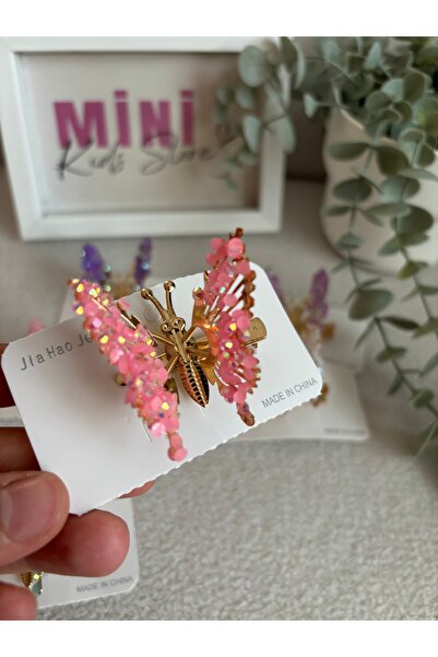 minikidsstore Κούμπωμα με φιγούρα πεταλούδας, ελατήριο και κινητά πέτρινα στο...