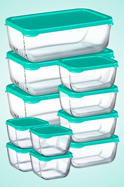 Paşabahçe طقم حاوية تخزين سنو بوكس 11 قطعة / 3 كبير + 4 متوسط + 4 صغير