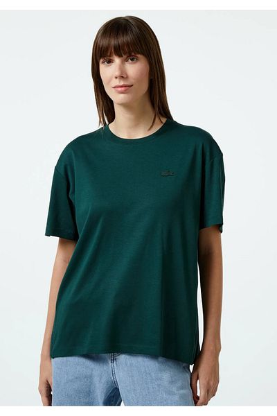 Lacoste Women's Branded Cotton Jersey T-Shirt