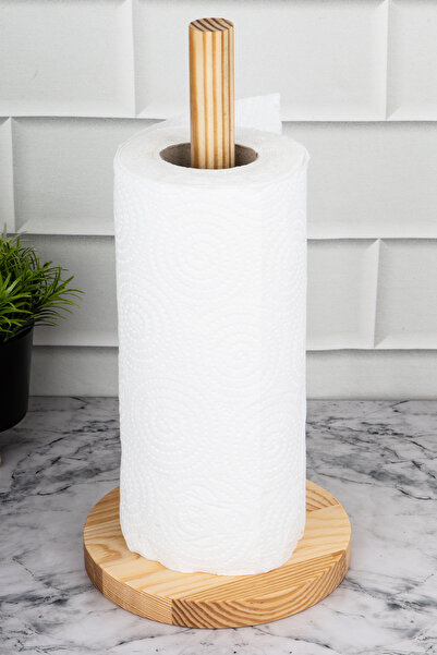 DNS HOME Wooden Paper Towel Holder, Roll Towel Holder Napkin Holder, Decorative Kitchen Tableware Napkin Holder Accessory