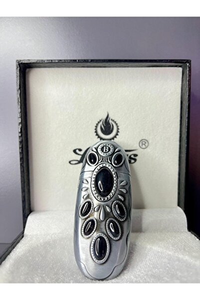 Lotus Taşlı Model Lüks Tasarım Gazlı Çakmak