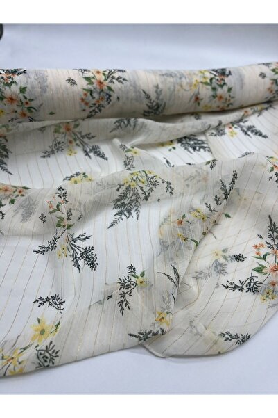 Kumaş Sevdası شيفون منقوش (جديد 150 سم) يظهر الملابس الداخلية والشال وما إلى ذلك