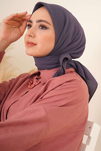 Şalland Şalland Mio Caz eşarp koyu füme