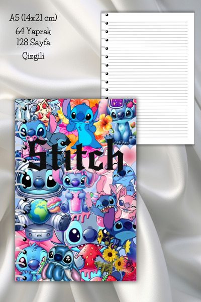 daily notebook دفتر ملاحظات مدرسي بخطوط حلزونية، 64 ورقة، مقاس A5 (14X21 سم)