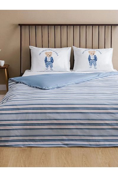 LC Waikiki LCW HOME Double Duvet Cover Set - Teddy Bear Printed
