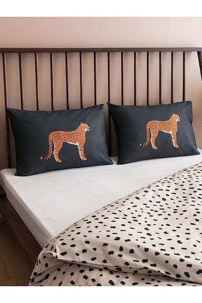 LC Waikiki Double Leopard Printed Bedding Set