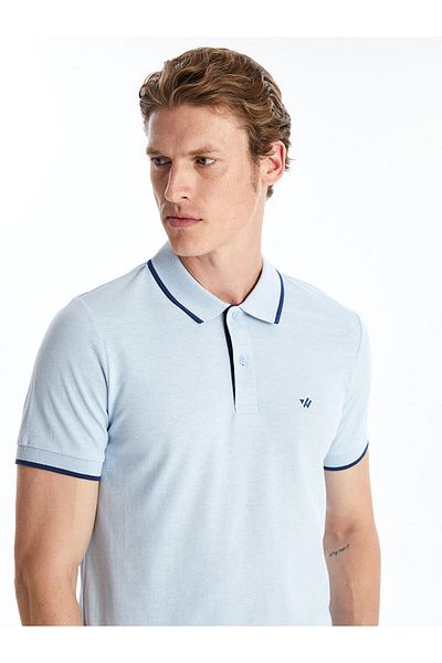 LC Waikiki LW - Tricou pentru bărbați, cu mânecă scurtă, cu gât polo