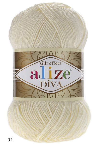 Alize Cream Diva 01 (Συσκευασία των 5)