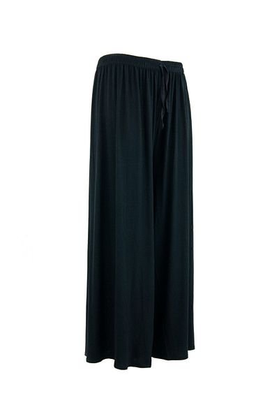 Oppland Women's Elastic Waist Large Size Comfortable Full-Mold Lycra Viscose Combed Fabric Trousers