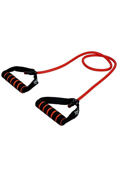 EVERLAST Ab. Medium Resistance Toning Tube | Red |Natural Rubber | Resistance Band | Unisex