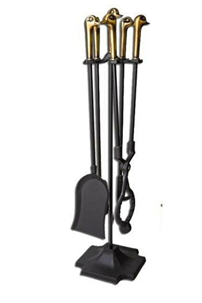 KOCHER Şömine Seti Döküm Maşa Kürek Takımı