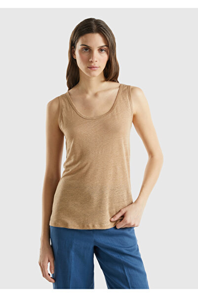 United Colors of Benetton Γυναικείο μαύρισμα 100% λινό Άνετο εσώρουχο με χοντρό λουράκι