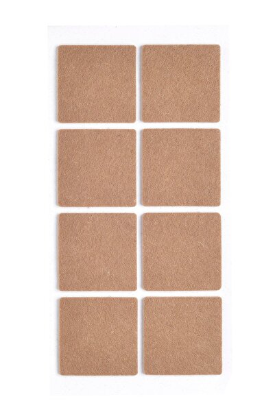Kitchen Design Lab 8 Adet Yapışkanlı Sandalye, Masa, Koltuk Altı Parke Koruma Keçesi, Kare, 5 Cm