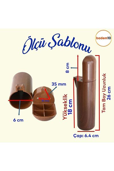 Badem10 Capsula Bohemian (PREMIUM) Nuc 18 Cm Mobilier Canapea Unitate TV Fotoliu Baza Picior Picioare