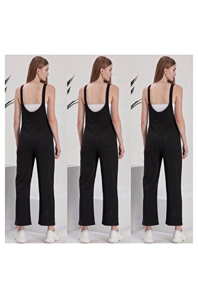 LİYACA Combed Cotton Maternity Gardener Jumpsuit