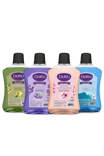 Duru 4-Piece Happiness Series Liquid Soap Deal Pack - 4x1 Lt