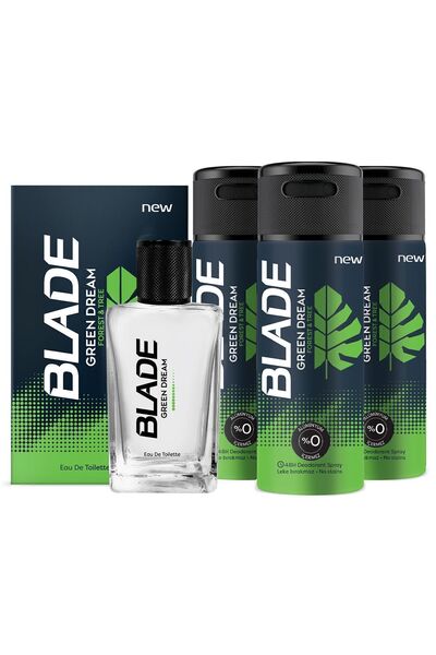 Blade Green Dream Edt Erkek Parfüm 70 ml & Deodorant 3x150 ml