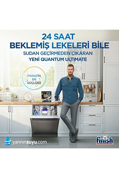 Finish Quantum Ultimate Bulaşık Makinesi Deterjanı  Kapsül Tablet 180 Adet (60 x 3'lü)