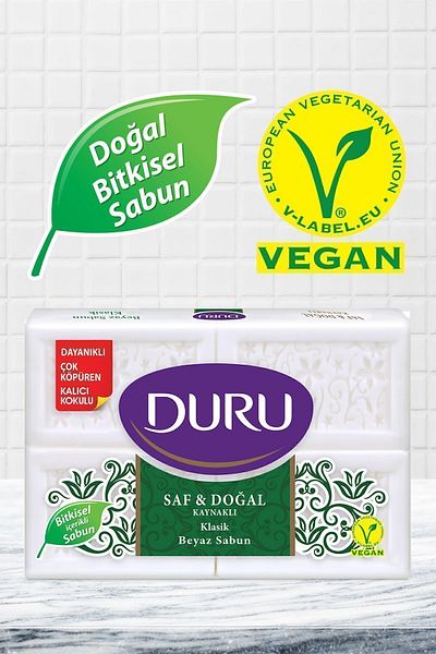 Duru Pure & Natural Source Classic 16 Pieces White Soap 4x600gr