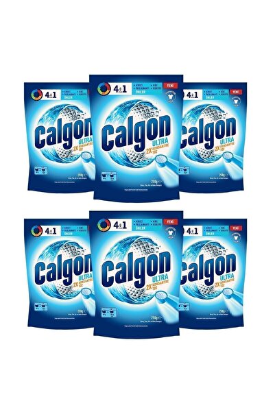 Calgon Power Kir, Pas, Kireç Ve Koku Önleyici 4'ü 1 Arada Ultra Konsantre Toz 250 G X 6