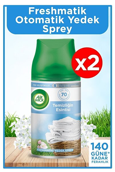 Air Wick Oda Kokusu Freshmatic Makine Yedek Spreyi 250 Ml X 6, Temizliğin Esintisi, Bahar Çiçekleri, Lavanta