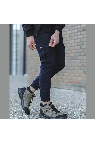 BY SRT Lycra Cargo Pocket - Elastic Waist and Leg Trousers