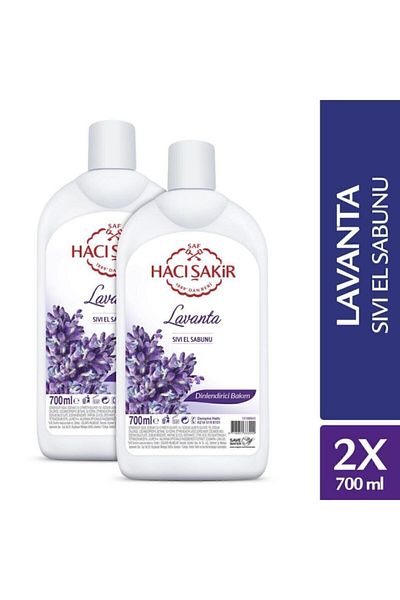 Hacı Şakir Lavender Relaxing Care Liquid Hand Soap 2 X 700 ml