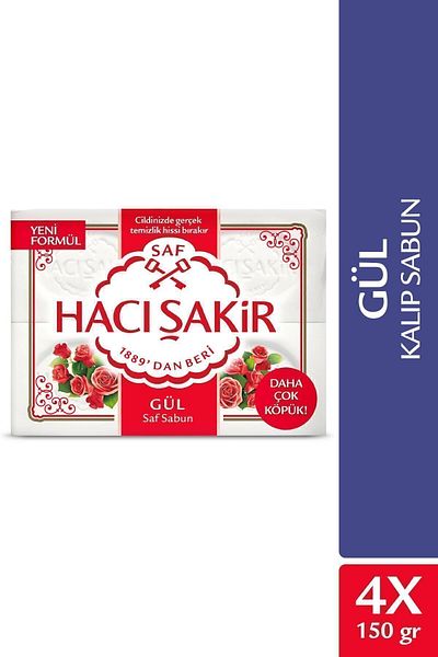 Hacı Şakir Rose Pure Mold Soap 4x150 gr