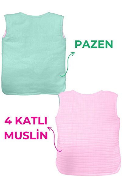 Joyous Mom Kids Muslin Baby Vest Organic Muslin Children's Vest Newborn Vest Winter Baby and Children's Vest