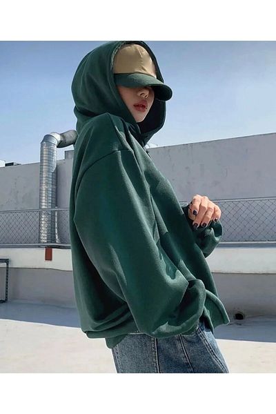 mw memowear Green Unisex Knitted Sweatshirt - 2Ip Raster Do You Model