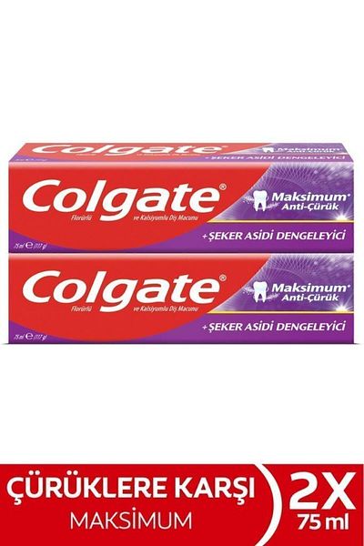Colgate 75 ml x 2 pcs Max Anti Caries Sugar Acid Balancing Toothpaste