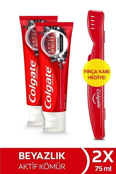 Colgate Optic White Activated Charcoal Whitening Toothpaste 75 ml