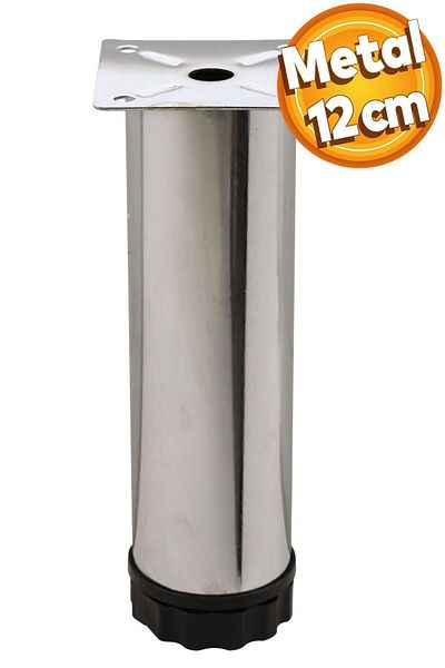 Badem10 12 Cm Mobilier Cromat Canapea Fotoliu Baza Suport Picior - Metal Reglabil Maple