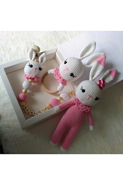 amigurumitoys Amigurumi Minis Tavsan Yenidogan Set