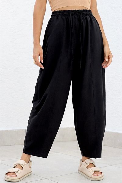 Hersteller Pantaloni largi cu talie elastică