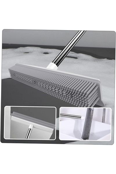 Ekostem Rubber Floor Drawers Brush Mop / Extendable Cleaning Brush with Telescopic Handle