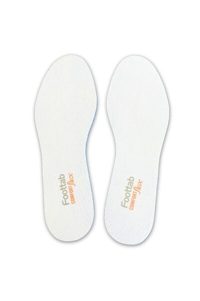 Foottab Beyaz Soft Comfort Tabanlık, Nefes Alabilen Rahat Kumaş Ayakkabı Taba...