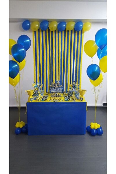 Lema Store 50 Adet Balon Konsept Sarı Lacivert